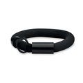 Llavero pulsera flotante de espuma Negro