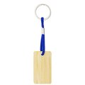 Llavero rectangular de bambú con cordón Az