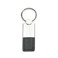 Llavero rectangular en PU y metal