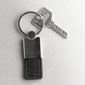 Llavero rectangular en PU y metal