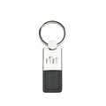 Llavero rectangular en PU y metal