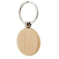 Llavero Redondo de Madera Plano