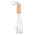 Llavero soporte móvil y cables de carga