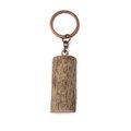 Llavero tronco de madera con anilla