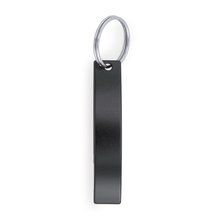 Llavero abridor de aluminio ligero Negro