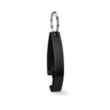 Llavero Abridor Brillante de Aluminio Negro