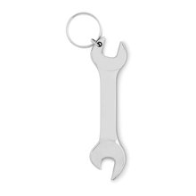 Llavero abridor estilo llave inglesa Plata