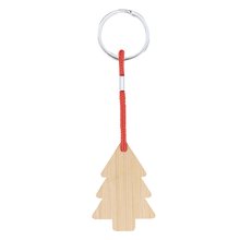 Llavero de bambú navideño Arbol