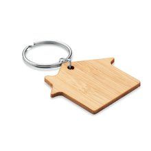 Llavero Casa de Bambú Ecológico Madera