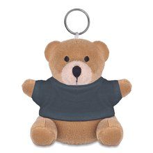 Llavero con osito de peluche Gris
