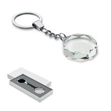 Llavero de cristal para premios Transparente