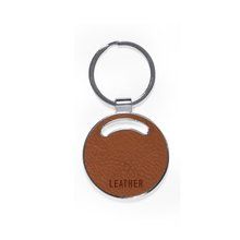 Llavero de Cuero Reciclado Marrón Acir