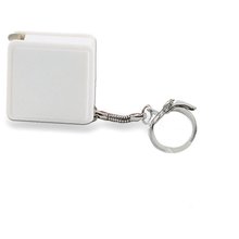 Llavero Flexómetro 1m Blanco