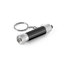 Llavero Linterna LED de Aluminio Negro