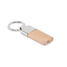 Llavero madera caucho rectangular Madera