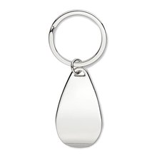 Llavero metal abrebotellas Plata Brillo