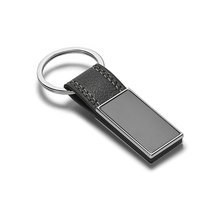Llavero de Metal con PU Gris
