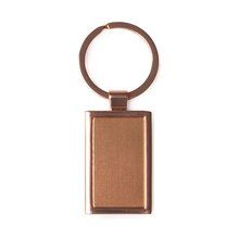 Llavero metálico en cobre Rectangular
