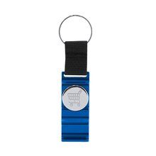 Llavero con moneda y soporte Azul