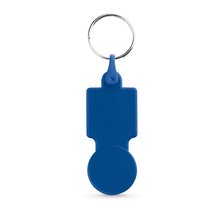 Llavero Moneda Supermercado Azul
