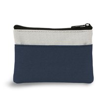 Llavero Monedero Bicolor Azul