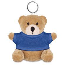 Llavero con osito de peluche personalizado Azul