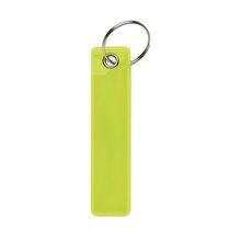 Llavero reflectante de PVC Amarillo Fluorescente