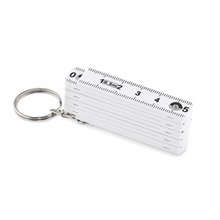 Llavero Regla Carpintero Plegable 50cm Blanco