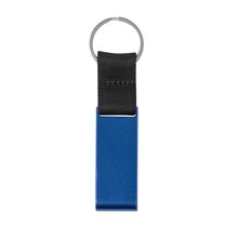 Llavero soporte aluminio reciclado Azul