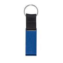 Llavero soporte aluminio reciclado Azul