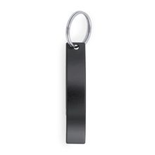 Llavero abridor de aluminio ligero Negro