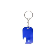 Llavero Abridor Aluminio Reciclado Certificado Azul