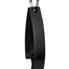 Llavero Abridor Brillante de Aluminio Negro
