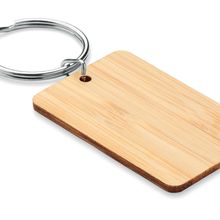 Llavero de Bambú Rectangular Madera