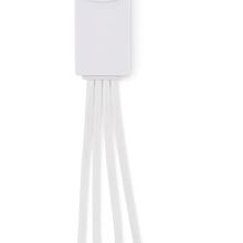 Llavero con Cable de carga Blanco