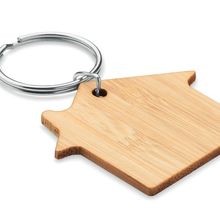 Llavero Casa de Bambú Ecológico Madera