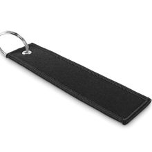 Llavero de cinta de poliéster Negro