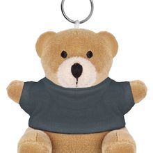 Llavero con osito de peluche Gris