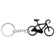 Llavero con forma de bicicleta Negro