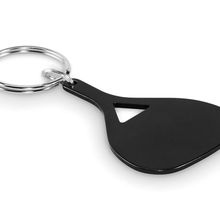 Llavero con forma de pala de pádel Negro