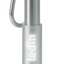 Llavero linterna aluminio para grabado láser logo iluminado Plata
