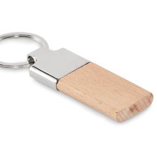 Llavero madera caucho rectangular Madera