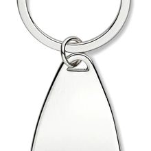 Llavero metal abrebotellas Plata Brillo