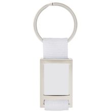 Llavero Metálico con Cinta Nylon Bl