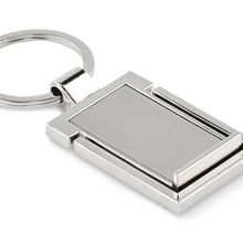 Llavero Metálico con Soporte Móvil Plata
