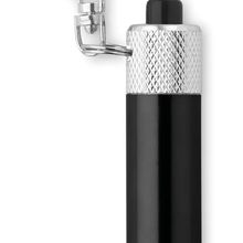 Llavero con mini linterna Negro