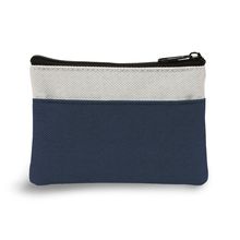 Llavero Monedero Bicolor Azul