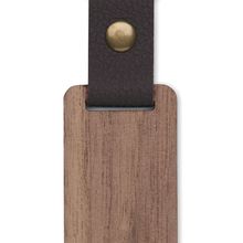 Llavero de nogal y PU elegante Madera