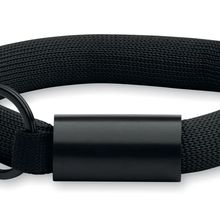 Llavero pulsera flotante de espuma Negro