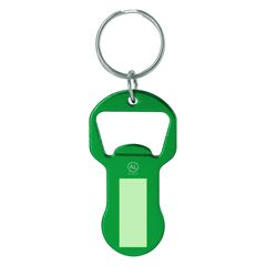 Llavero con moneda carro y abridor de aluminio reciclado | Area 1 | 10 x 25